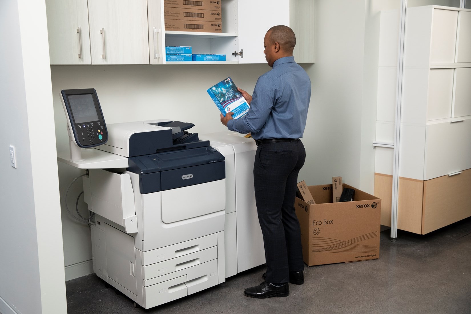 Managed IT Services - Business with Xerox Machine - Xerox Managed Print Services